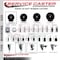 Service Caster 4'' SS Soft Rubber Swivel 1'' Expanding Stem Caster with Brake SCC-SSEX20S414-SRS-TLB-1 - alternate 4